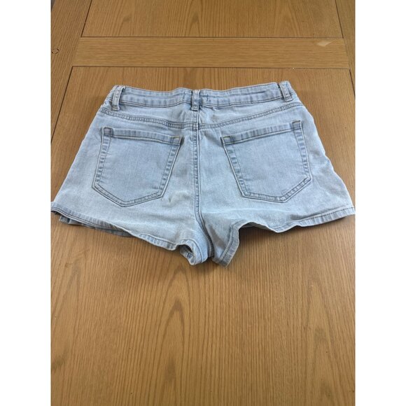 Forever 21 Waist Size 28 Light Wash High-Waisted Denim Shorts With Pockets - Picture 6 of 7